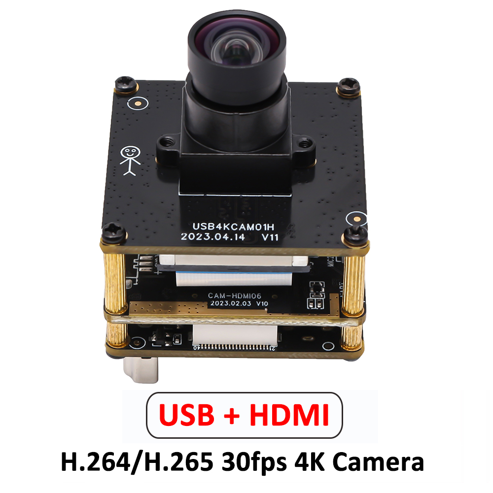 ELP HDMI 4K USB Camera Module High Speed 30FPS H.264/H.265 Camera ...