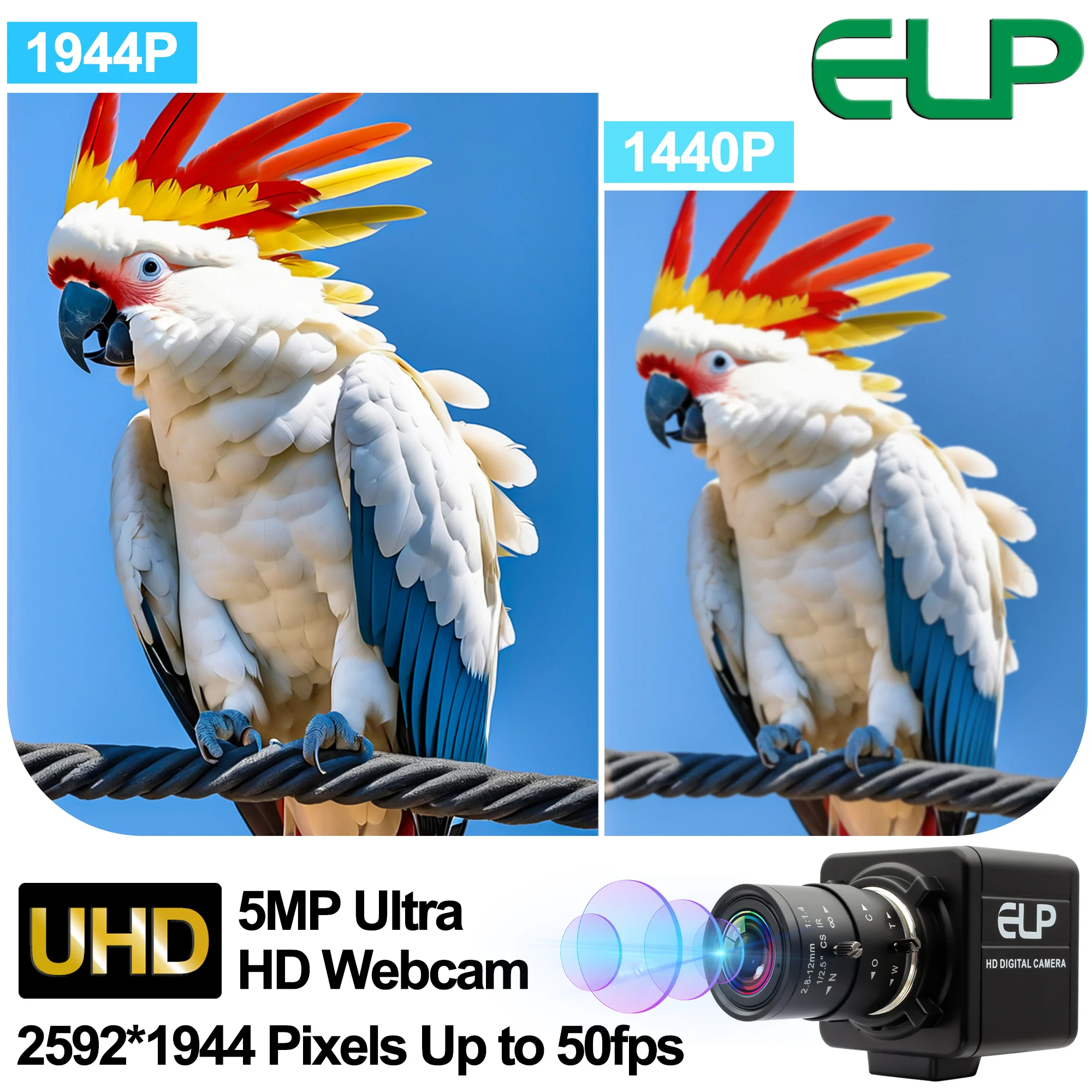 ELP 5MP Global Shutter USB Camera High Speed ELP 5MP Global Shutter USB Camera High Speed