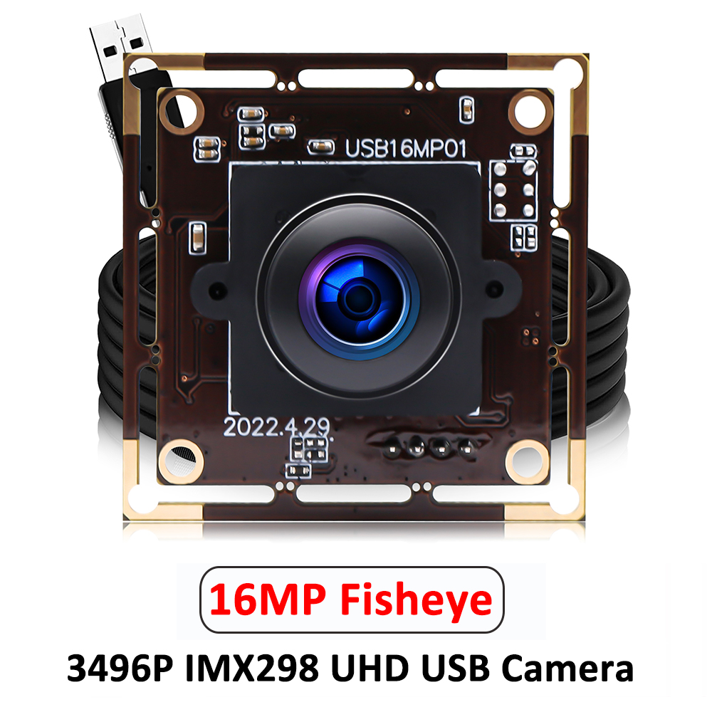 ELP 16MP 4K Fisheye USB Camera IMX298 | China Supplier