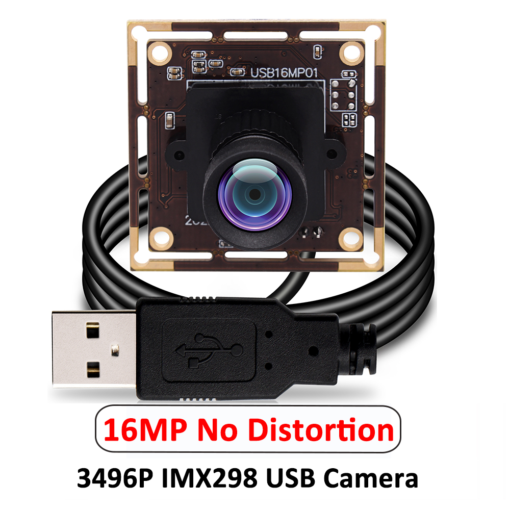 ELP 16MP 75 Degree No Distortion USB Camera Module IMX298 Lightburn ...