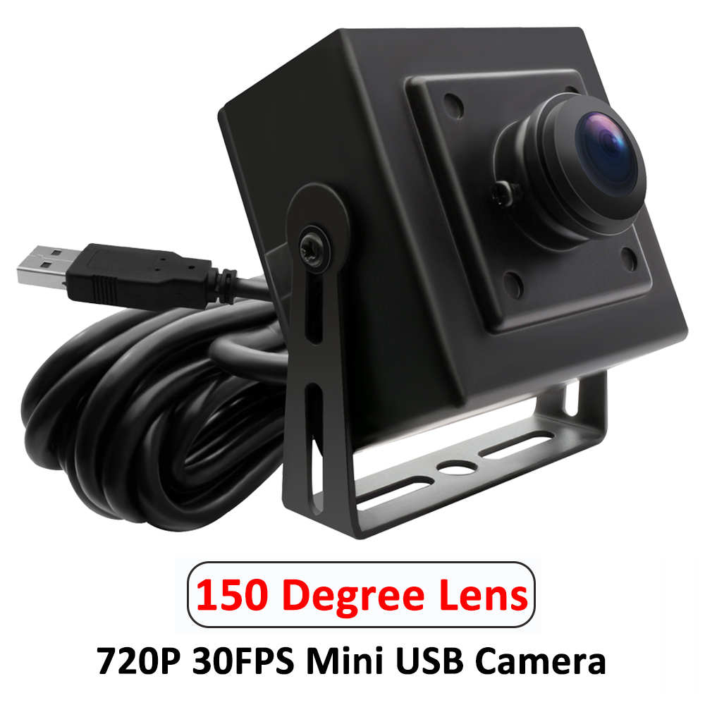 ELP 170degree Fisheye Lens Wide Angle USB Camera with Housing 720P High ...