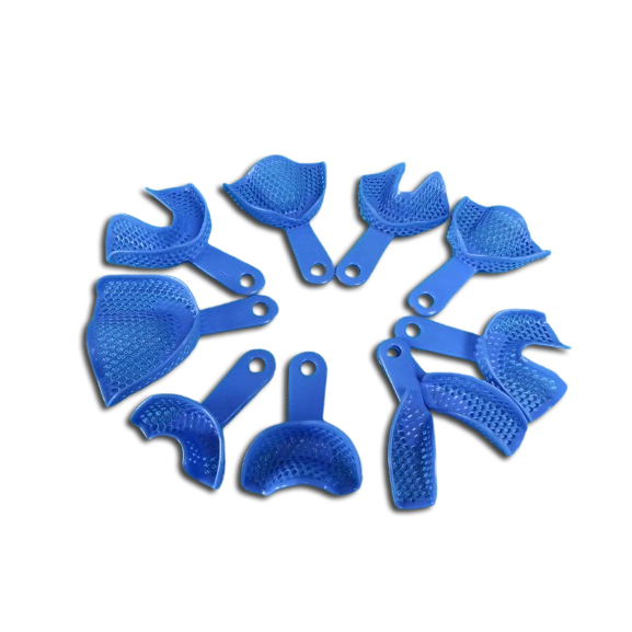 塑鋼牙托中號(藍色)-Plastic-steel Impression Tray M