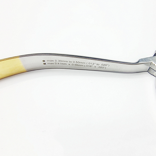 NK24-29 細絲彎制鉗 帶切斷 鑲嵌-Bird Beak Plier (Long Head With Cutter) 13cm TC