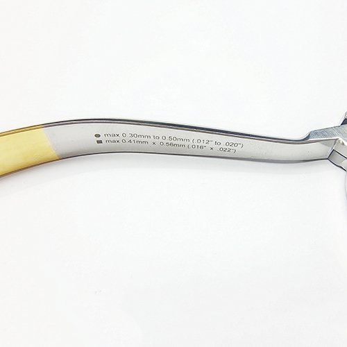 NK24-29 細絲彎制鉗 帶切斷 鑲嵌-Bird Beak Plier (Long Head With Cutter) 13cm TC