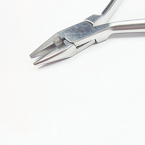 NK24-29 細絲彎制鉗 帶切斷 鑲嵌-Bird Beak Plier (Long Head With Cutter) 13cm TC