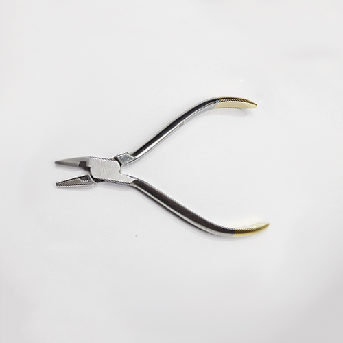 NK24-29 細絲彎制鉗 帶切斷 鑲嵌-Bird Beak Plier (Long Head With Cutter) 13cm TC