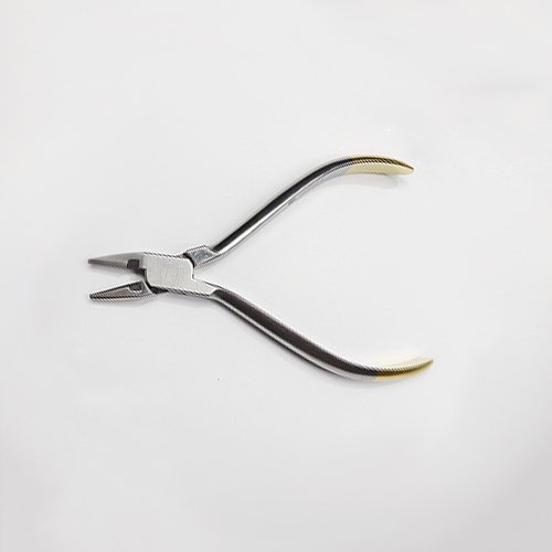 NK24-29 細絲彎制鉗 帶切斷 鑲嵌-Bird Beak Plier (Long Head With Cutter) 13cm TC