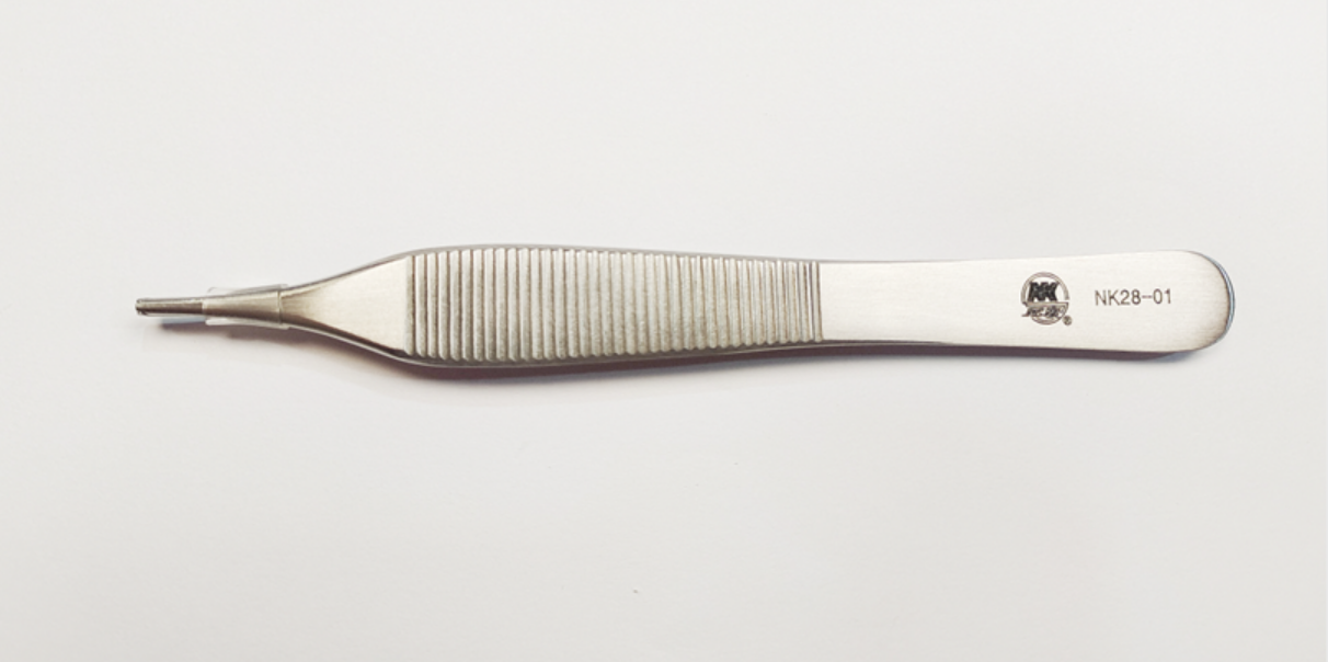 NK28-15 組織鑷 平齒 鑲嵌12cm-Tissue Pliers，Fig. 1 Adson 12cm TC