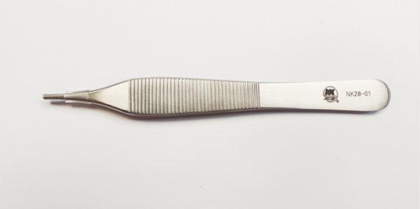 NK28-15 組織鑷 平齒 鑲嵌12cm-Tissue Pliers，Fig. 1 Adson 12cm TC