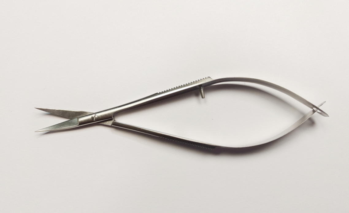 NK29-26 顯微剪 彎14.5cm-Castroviejo Scissors, cvd 14.5cm