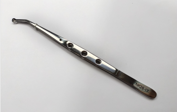 NK28-17 組織鑷（縫合鑷）-Suture Tweezer (Holes Pattern) S/S 15.5cm