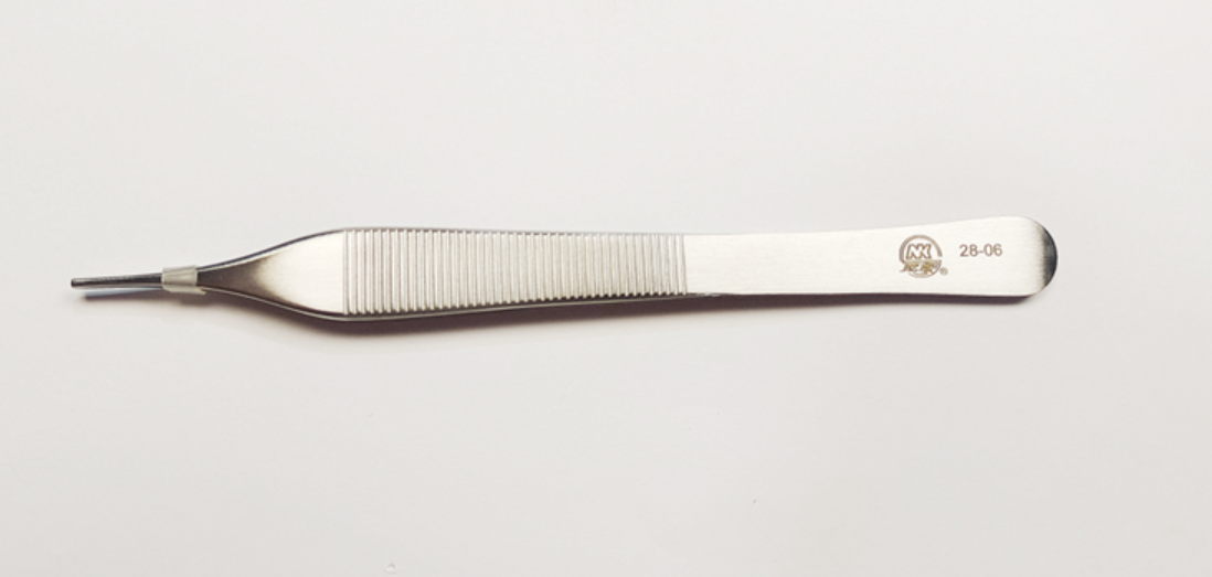 NK28-01 組織鑷 12cm 對齒-Tissue Pliers, Fig 1*2 Adson 12cm