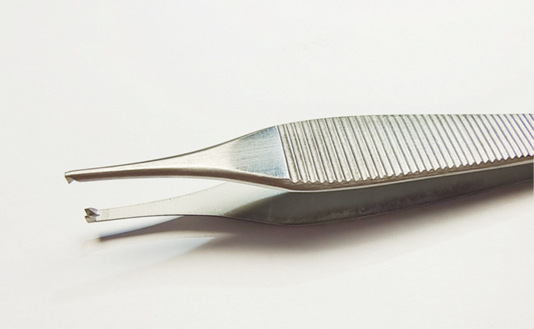 NK28-15 組織鑷 平齒 鑲嵌12cm-Tissue Pliers，Fig. 1 Adson 12cm TC