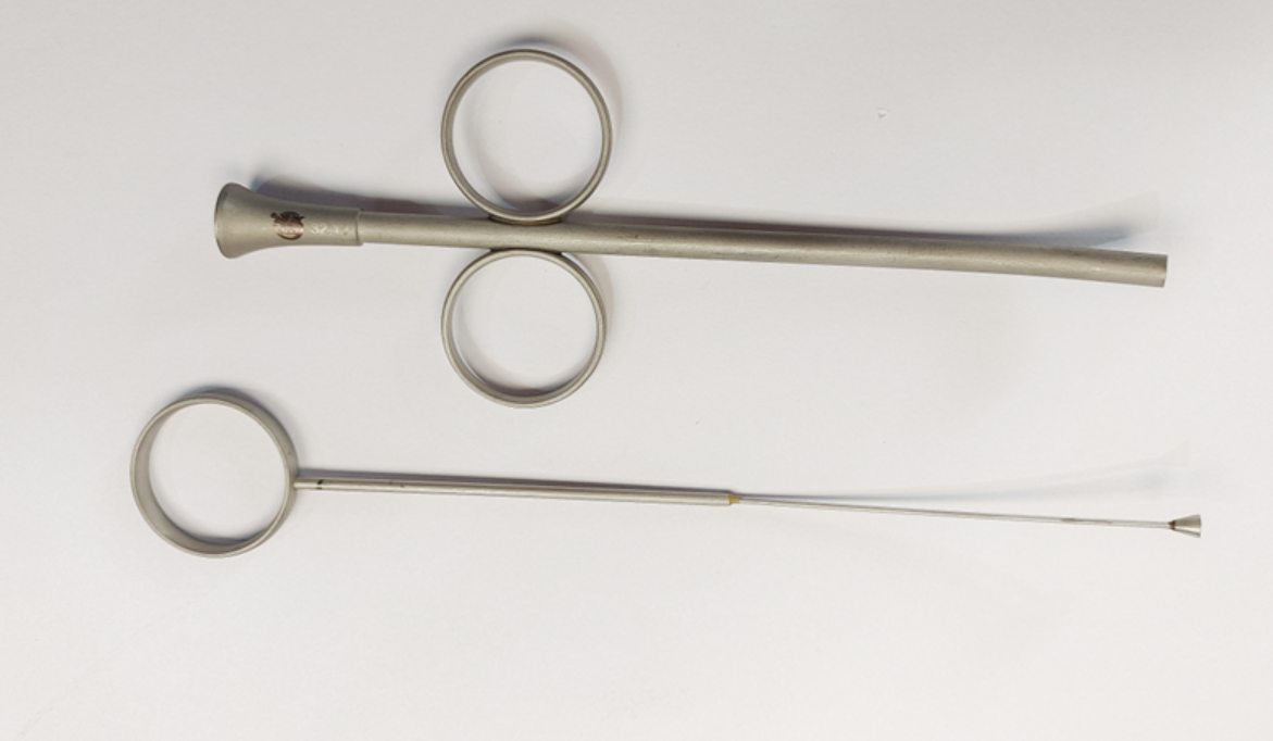  NK32-11 骨粉輸送器 按壓式鍍鈦-Amalgum Carrier Titanium Coated 19.5cm, Tip 2*2.5mm