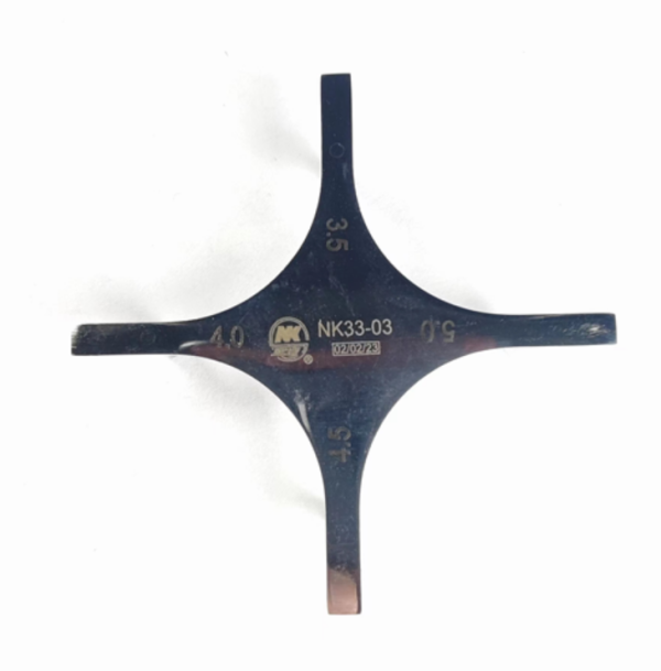 NK33-03 托槽定位器 星式(前牙)-Bracket Positioner Gauge 3.5-4.0-4.5-5.0mm