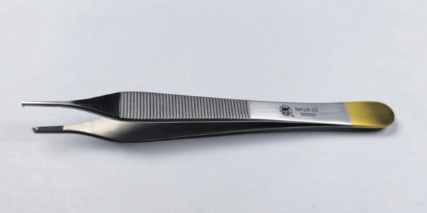 NK28-15 組織鑷 平齒 鑲嵌12cm-Tissue Pliers，Fig. 1 Adson 12cm TC