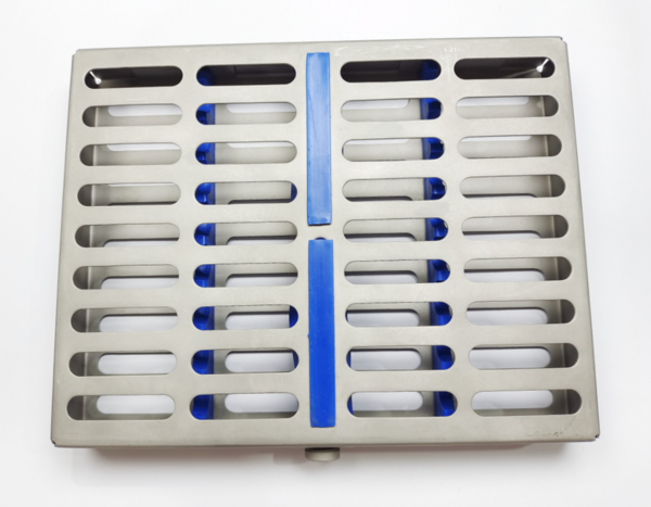NK45-09 不銹鋼器械盒 8支裝-Sterilization Cassettes 8pcs，18*13*2.5cm