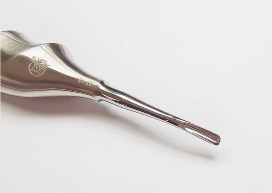 NK27-10/11/12 牙根挺 彎型 2mm/3mm/4mm（波浪柄）-Root Elevator，cvd new handle