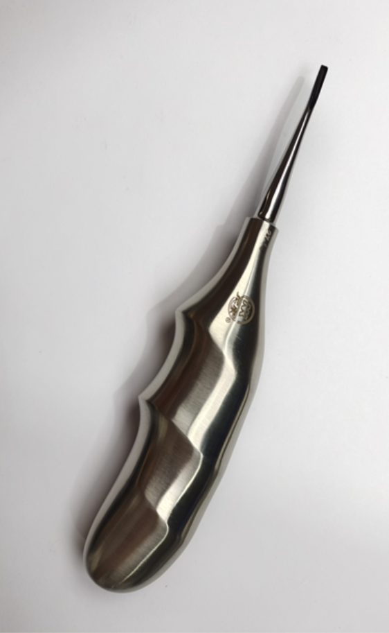 NK27-10/11/12 牙根挺 彎型 2mm/3mm/4mm（波浪柄）-Root Elevator，cvd new handle