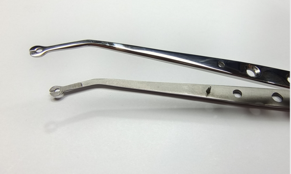 NK28-17 組織鑷（縫合鑷）-Suture Tweezer (Holes Pattern) S/S 15.5cm