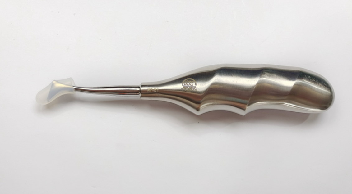 NK27-21/22 三角挺 左彎/右彎（波浪柄）-Root Elevator, cvd left/cvd right new handle