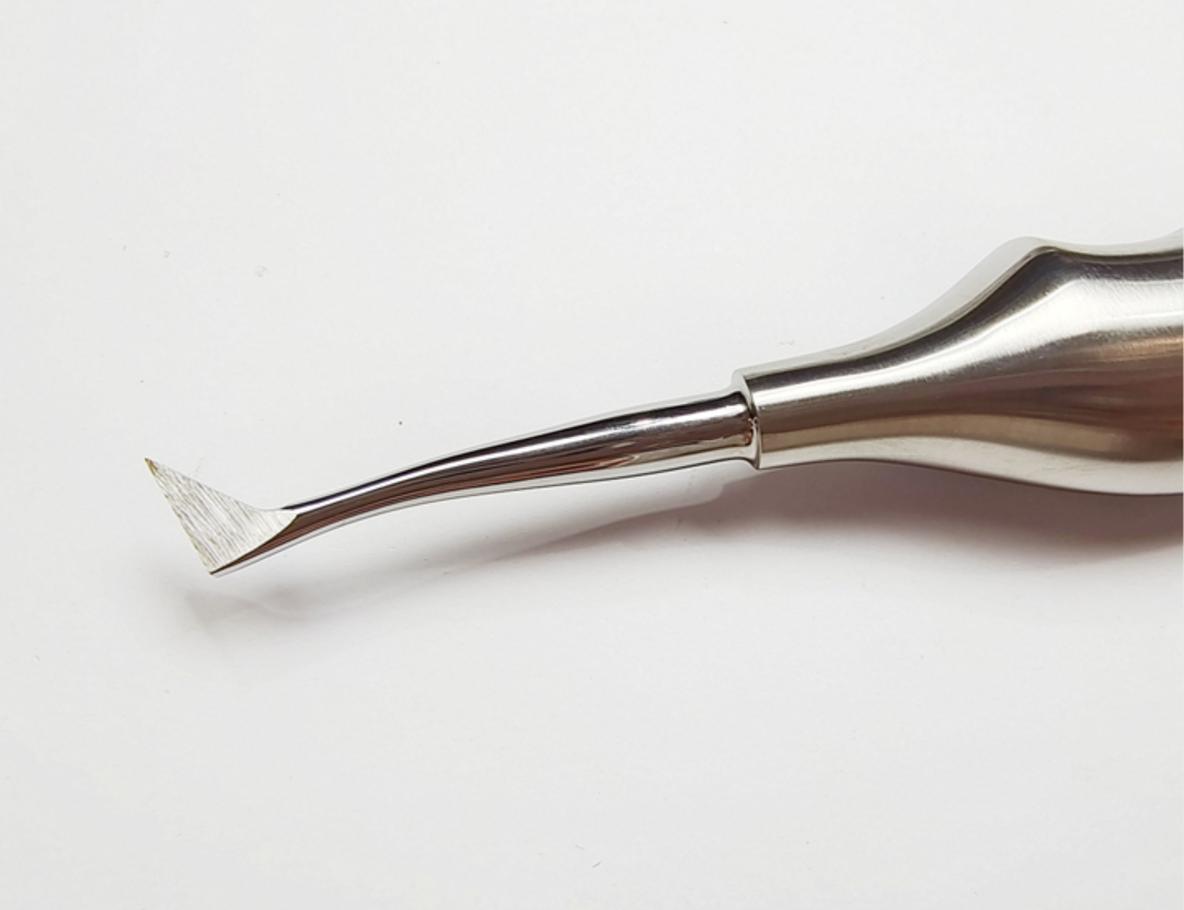 NK27-21/22 三角挺 左彎/右彎（波浪柄）-Root Elevator, cvd left/cvd right new handle
