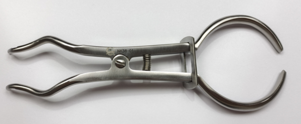 NK38-02 橡皮障放置鉗 17.5cm-Rubber Dam Instruments, Ivory Lightweight 17.5cm