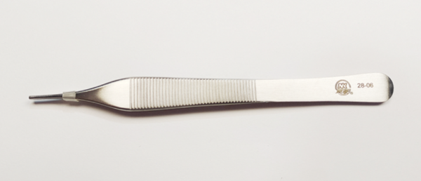 NK28-15 組織鑷 平齒 鑲嵌12cm-Tissue Pliers，Fig. 1 Adson 12cm TC