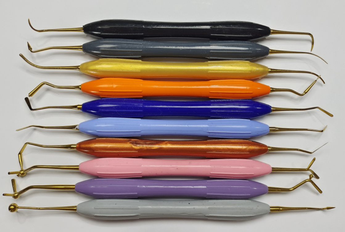 NK26-21 美學套裝 1 10支裝 硅膠柄-Dental Fillers 10pcs Silicone handle