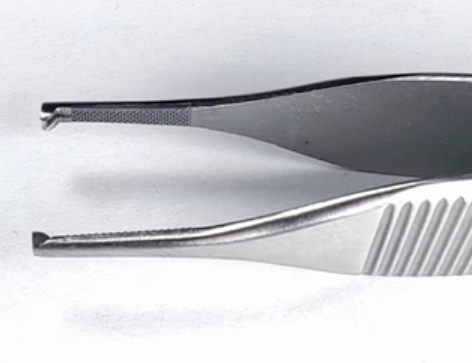 NK28-15 組織鑷 平齒 鑲嵌12cm-Tissue Pliers，Fig. 1 Adson 12cm TC