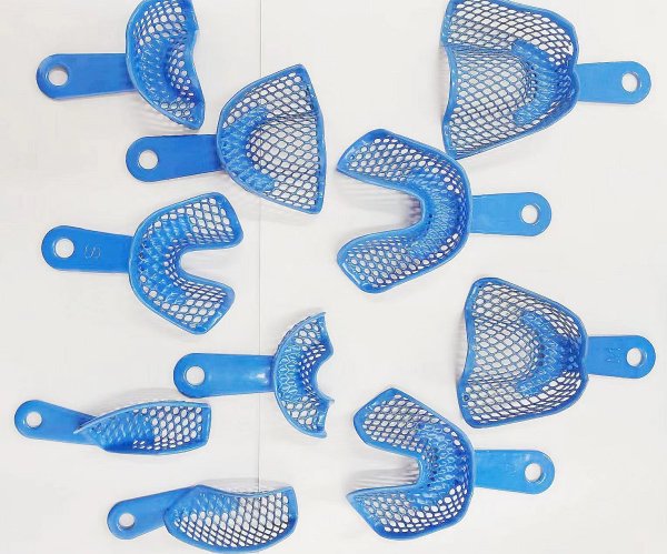 塑鋼牙托中號(藍色)-Plastic-steel Impression Tray M
