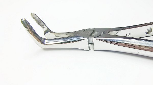 NK44-21 成人下頜根尖鉗 (波浪柄)-Extracting Forceps, Lower roots，new handle