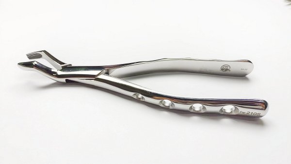 NK44-36 成人上頜磨牙鉗 (波浪柄)-Adult Upper Jaw Molars Forceps (wavy handle)