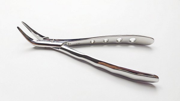 NK44-29 成人下頜通用鉗 (波浪柄)-Extracting Forceps, universal lower teeth new handle