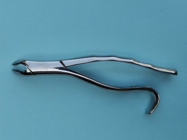 NK44-25 成人下頜磨牙鉗(波浪柄)-Extracting Forceps, Lower molars，wavy handle