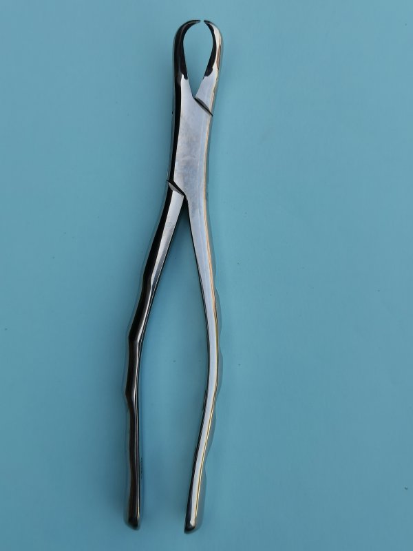 NK44-30 成人牛角鉗 (波浪柄)-Extracting Forceps, Lower molars (Cow-horn beak) new handle