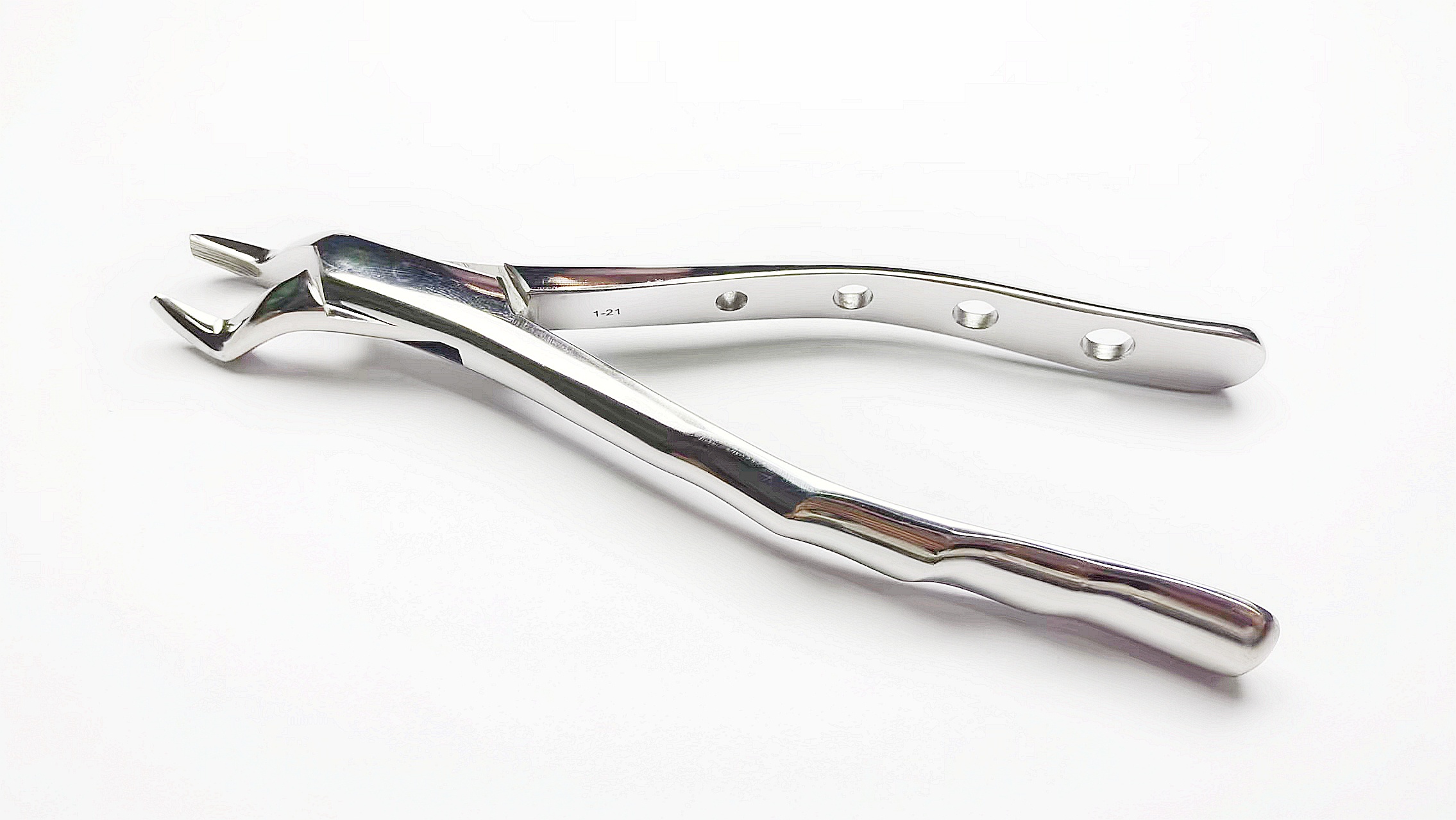NK44-24 成人上頜磨牙鉗 (波浪柄)-Extracting Forceps, Upper molars str wavy handle