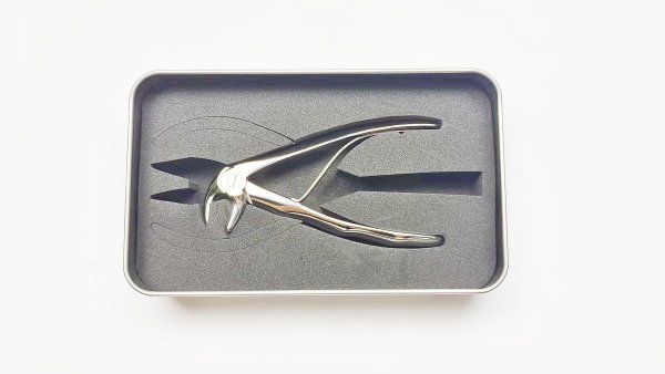 NK44-45 兒童下頜前牙鉗 (波浪柄)-Chrildren Extr. Forceps, Lower incisors canines new handle