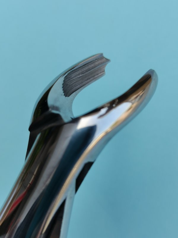 NK44-25 成人下頜磨牙鉗(波浪柄)-Extracting Forceps, Lower molars，wavy handle