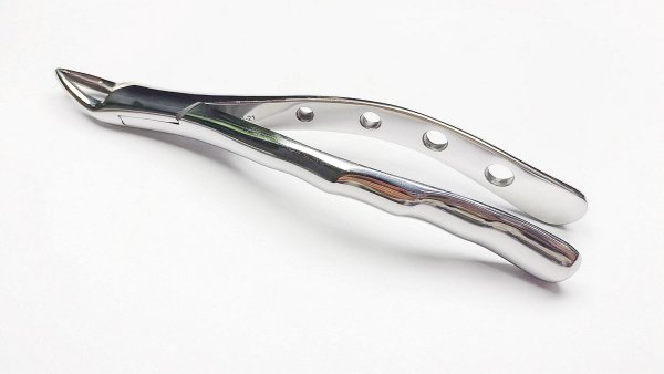 NK44-33 成人上頜前牙鉗 (波浪柄)-Extr. Forceps,Upper premolars,incisors roots new handle