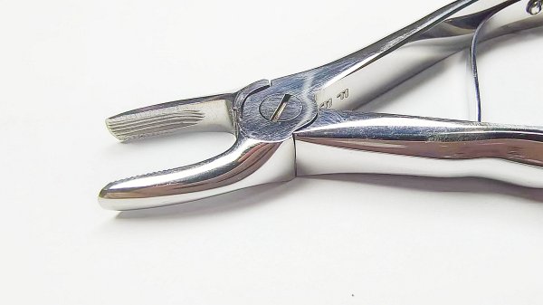 NK44-48 兒童上頜前牙鉗 (波浪柄)-Chrildren Extr. Forceps, Upper incisors canines new handle