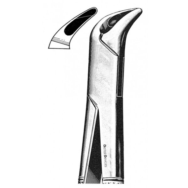 NK44-34 成人下頜前牙鉗 (波浪柄)-Extr. Forceps, Lower premolars, incisors roots new handle 