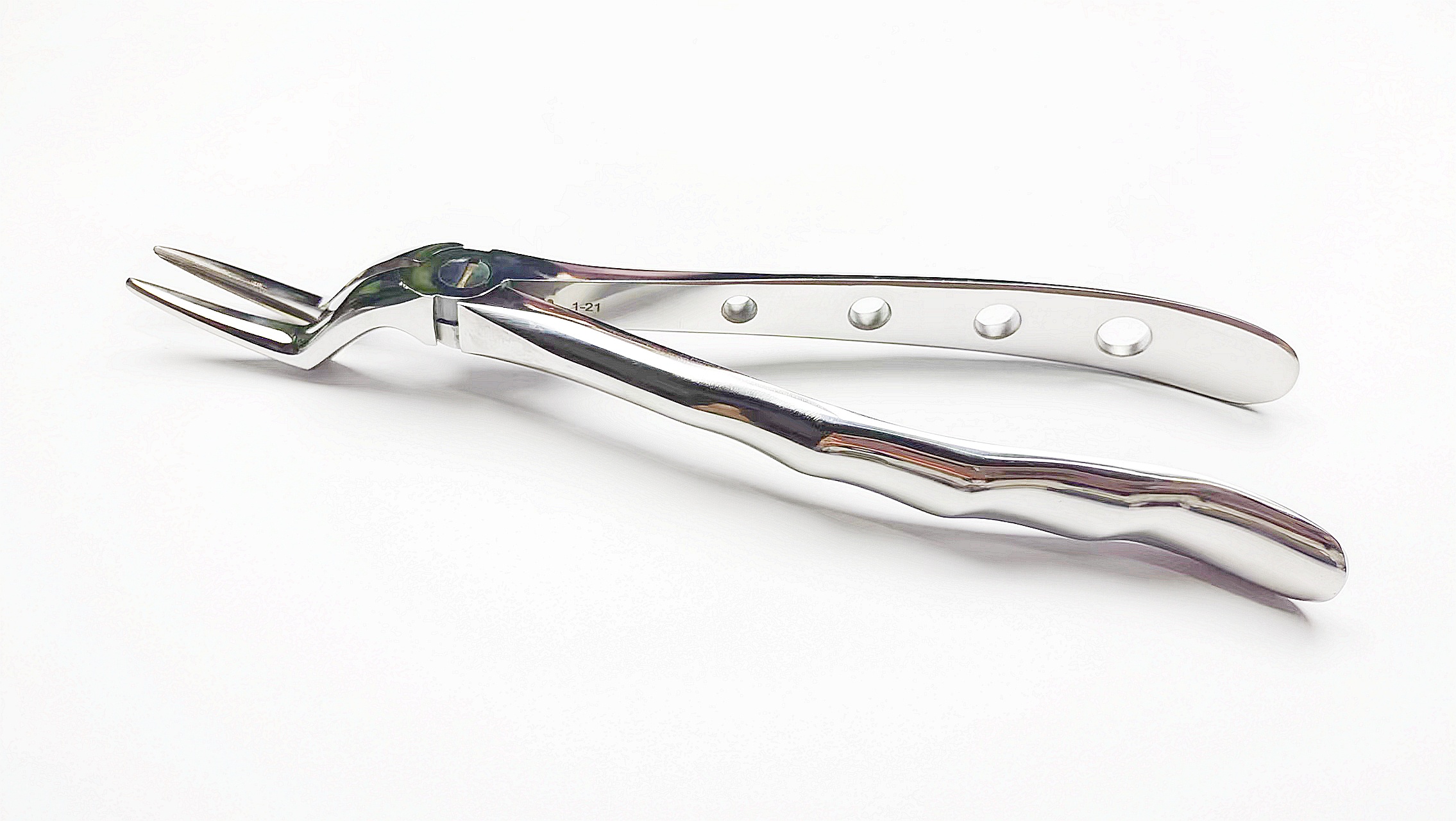 NK44-27 成人上頜根尖鉗 (波浪柄)-Extracting Forceps,Upper roots (parallel beaks) new handle