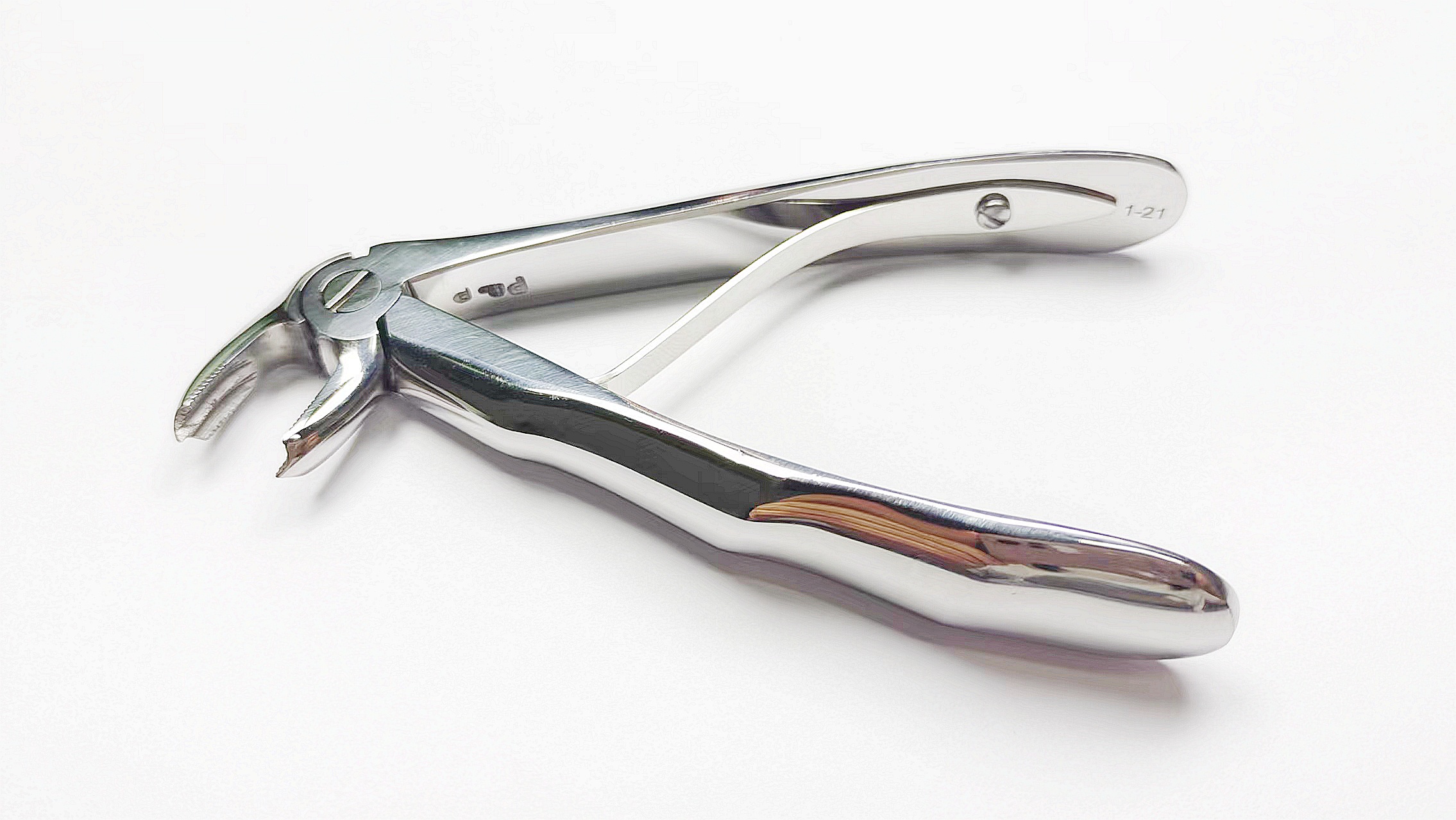 NK44-46 兒童下頜磨牙鉗 (波浪柄)-Chrildren Extracting Forceps, Lower molars new handle