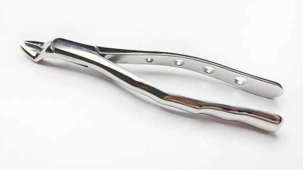 NK44-36 成人上頜磨牙鉗 (波浪柄)-Adult Upper Jaw Molars Forceps (wavy handle)