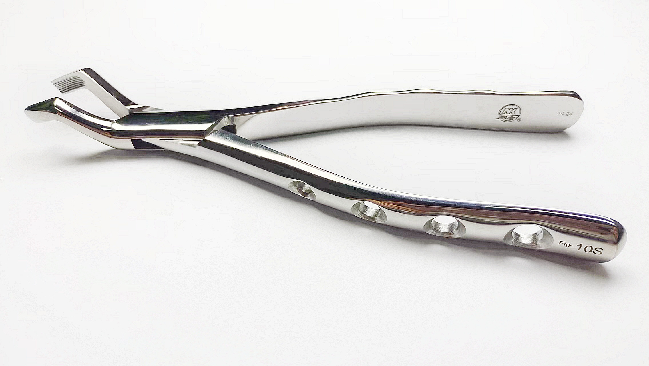 NK44-24 成人上頜磨牙鉗 (波浪柄)-Extracting Forceps, Upper molars str wavy handle
