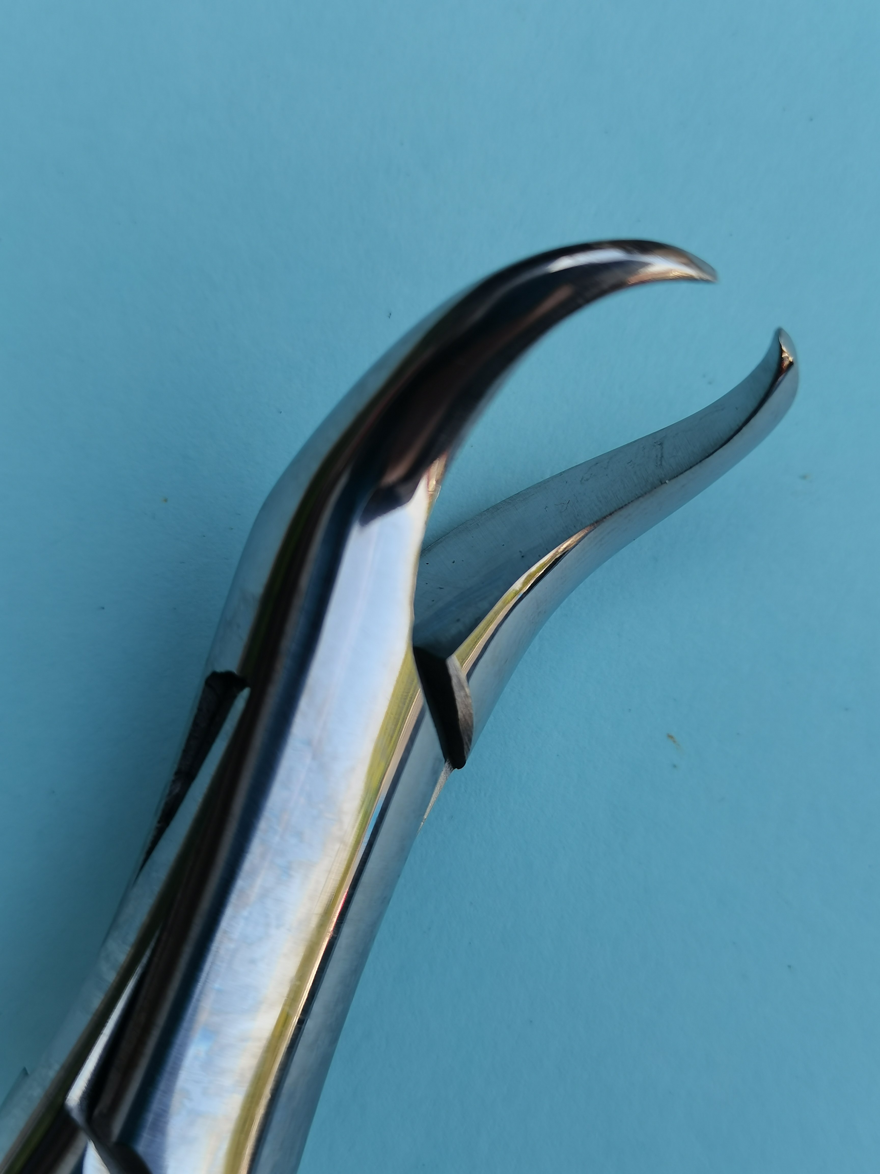NK44-30 成人牛角鉗 (波浪柄)-Extracting Forceps, Lower molars (Cow-horn beak) new handle