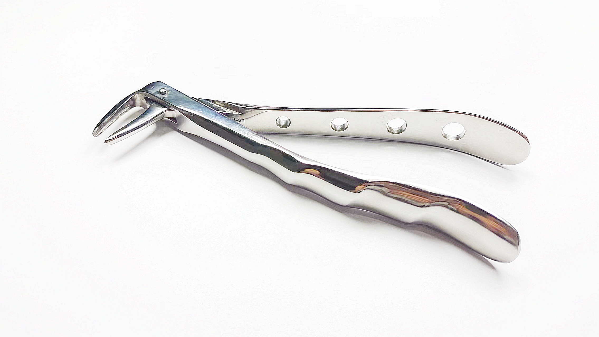 NK44-26 成人下頜根尖鉗(波浪柄)-Extracting Forceps, Lower roots (parallel beaks) new handle