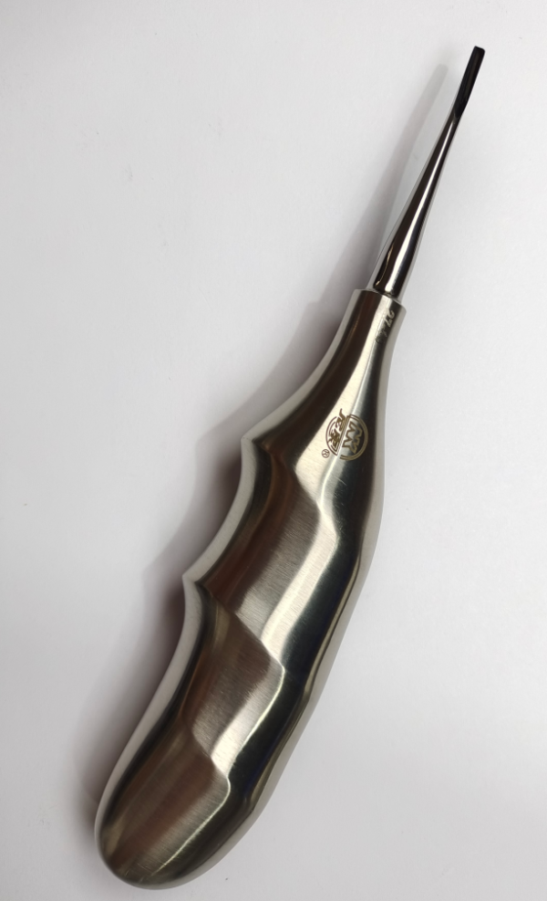NK27-10/11/12 牙根挺 彎型 2mm/3mm/4mm（波浪柄）-Root Elevator，cvd new handle