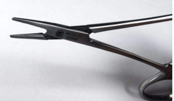 NK36-07 持針鉗 蚊式 直 12cm-Needle Holders, Micro-Vascula str 12cm 